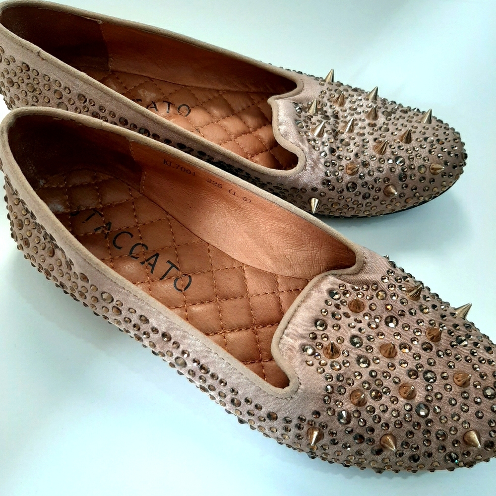 Staccato jeweled flats